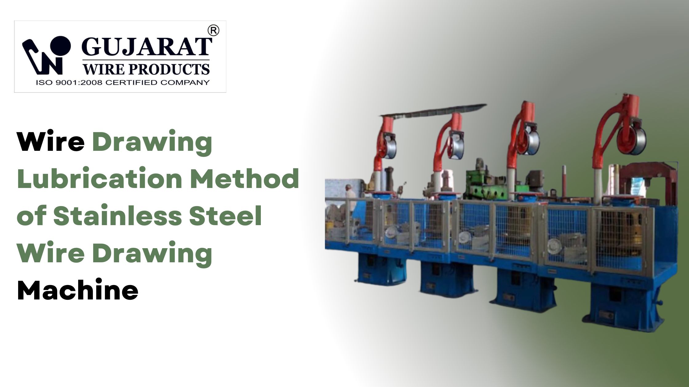 Wire Drawing Lubrication Method of Stainless Steel Wire Drawing Machine