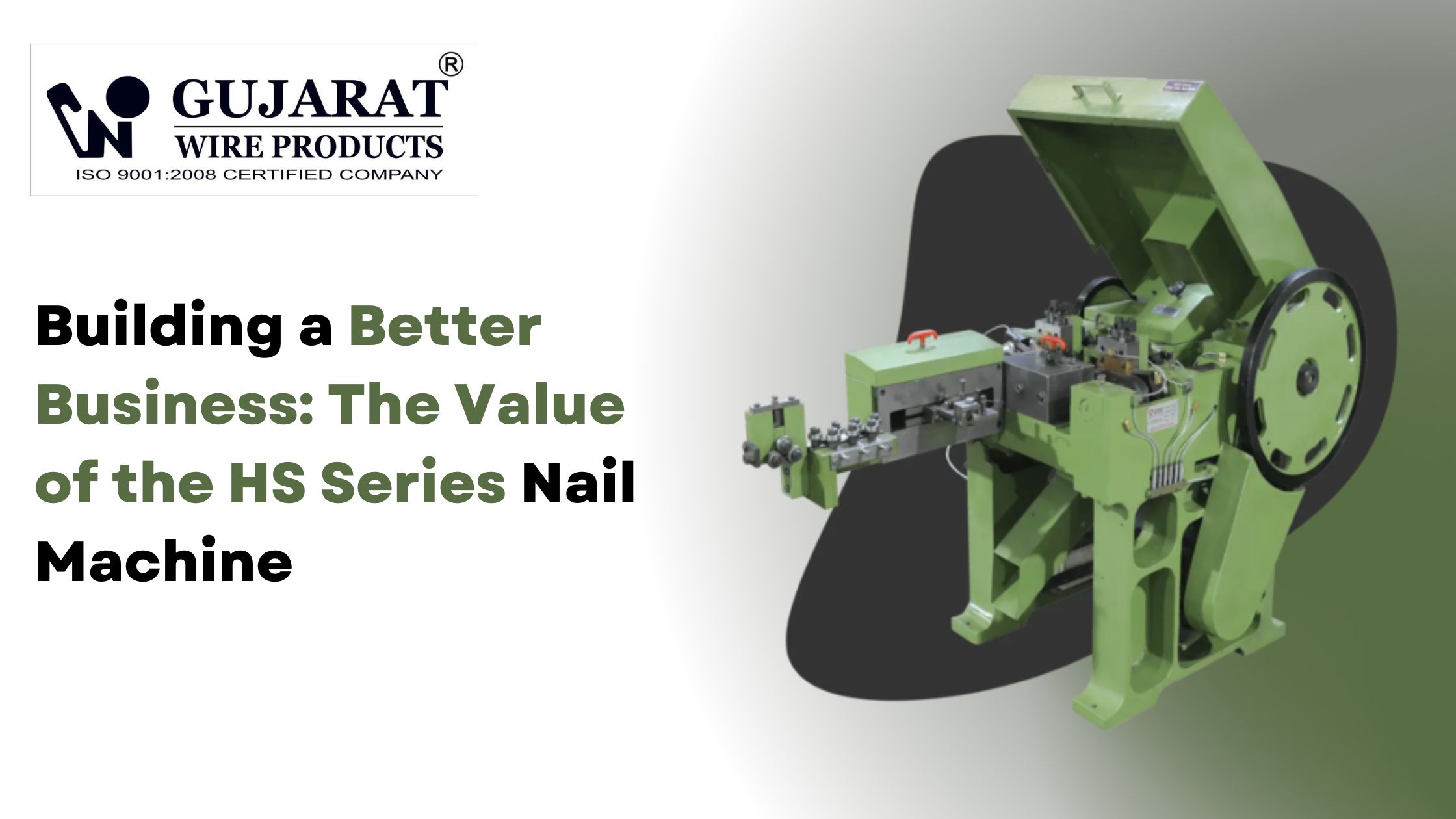 Building a Better Business: The Value of the HS Series Nail Machine