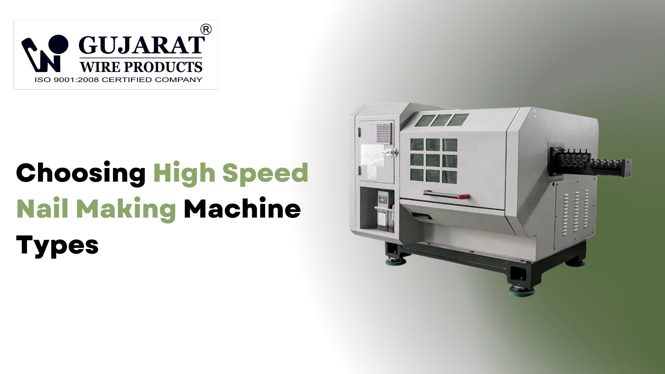 Choosing High Speed Nail Making Machine Types