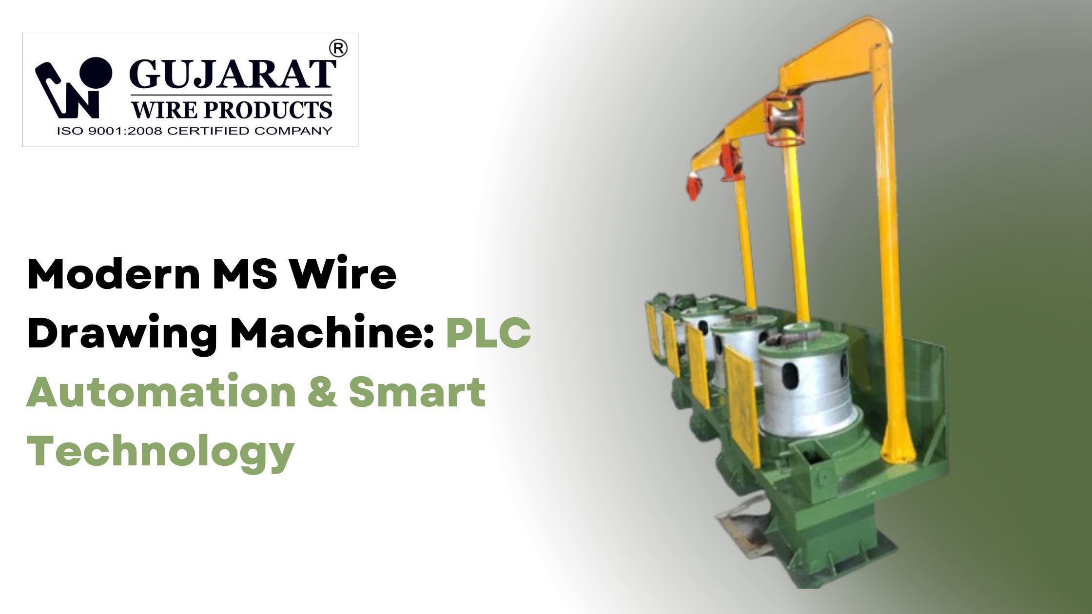 Modern MS Wire Drawing Machine: PLC Automation & Smart Technology
