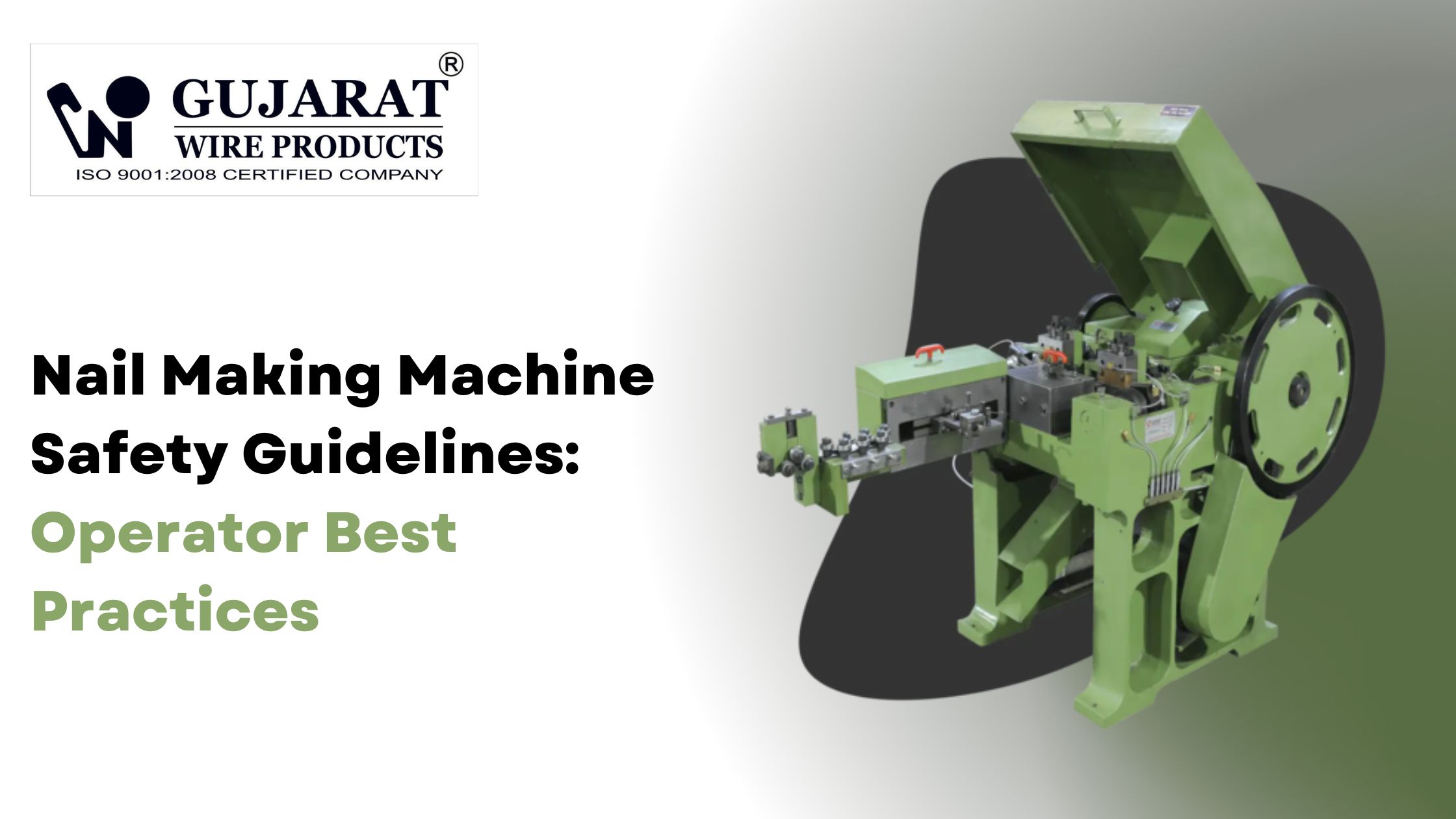 Nail Making Machine Safety Guidelines: Operator Best Practices